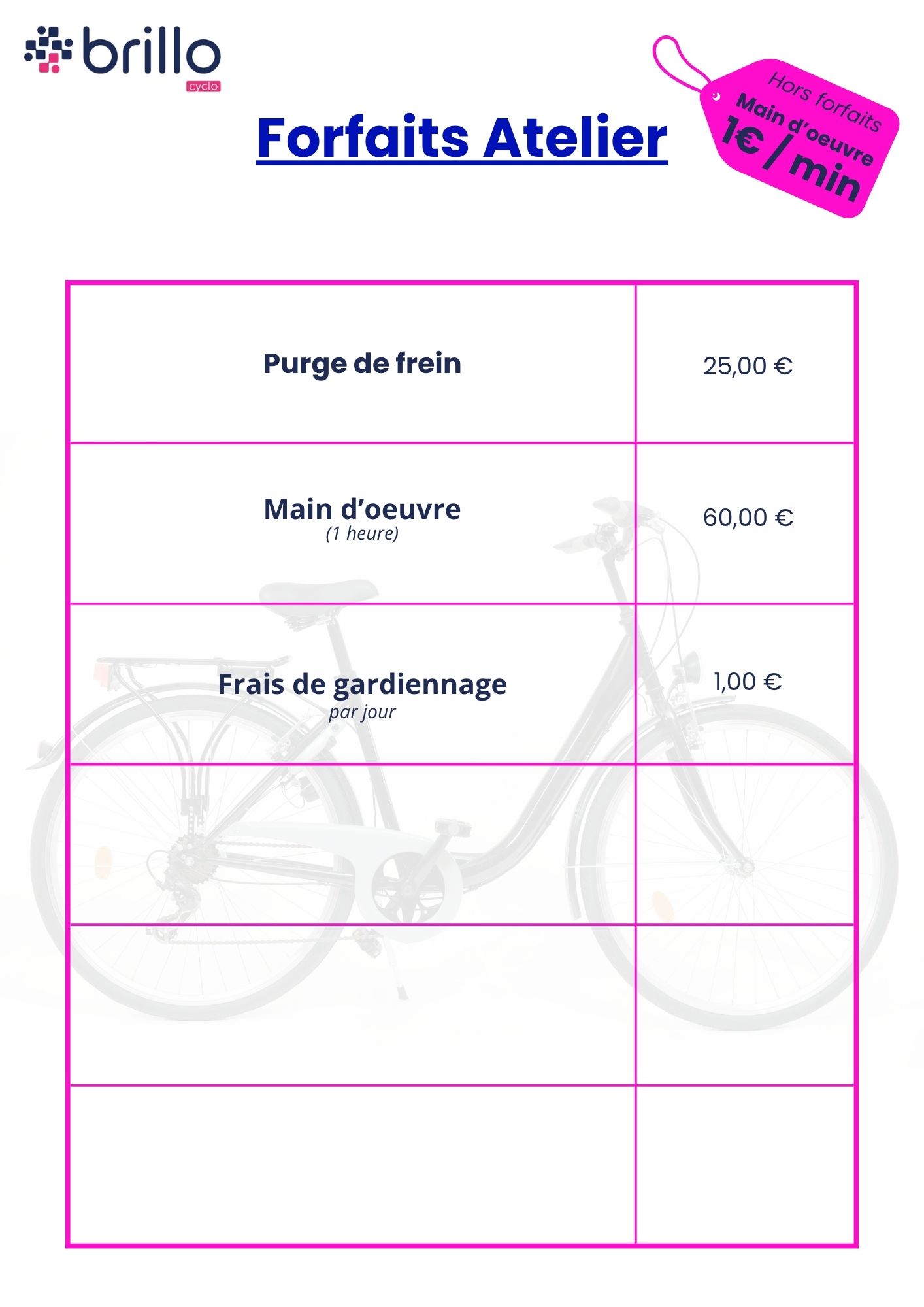tarif cyclo brillo avril 2026 3